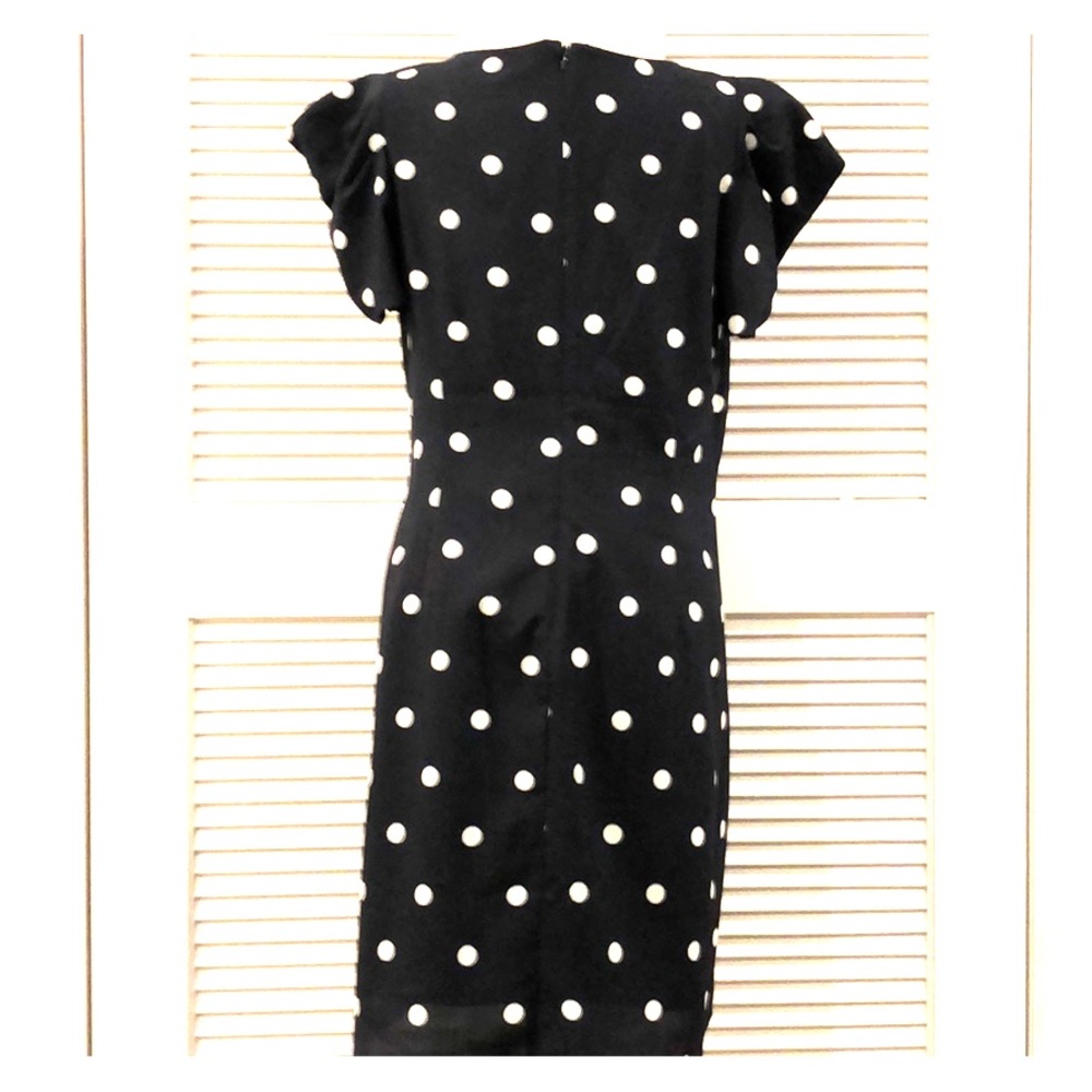 Banana Republic Navy Blue Polka dot Dress